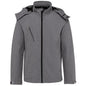K413 - Chaqueta softshell con capucha extraíble hombre - Marl Grey - frontal