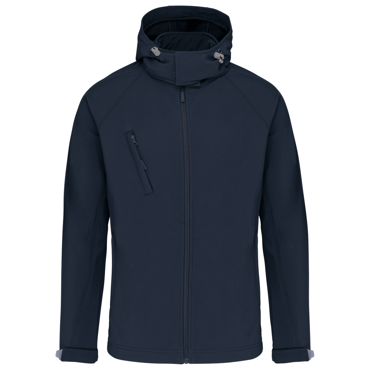 K413 - Chaqueta softshell con capucha extraíble hombre - Navy - frontal