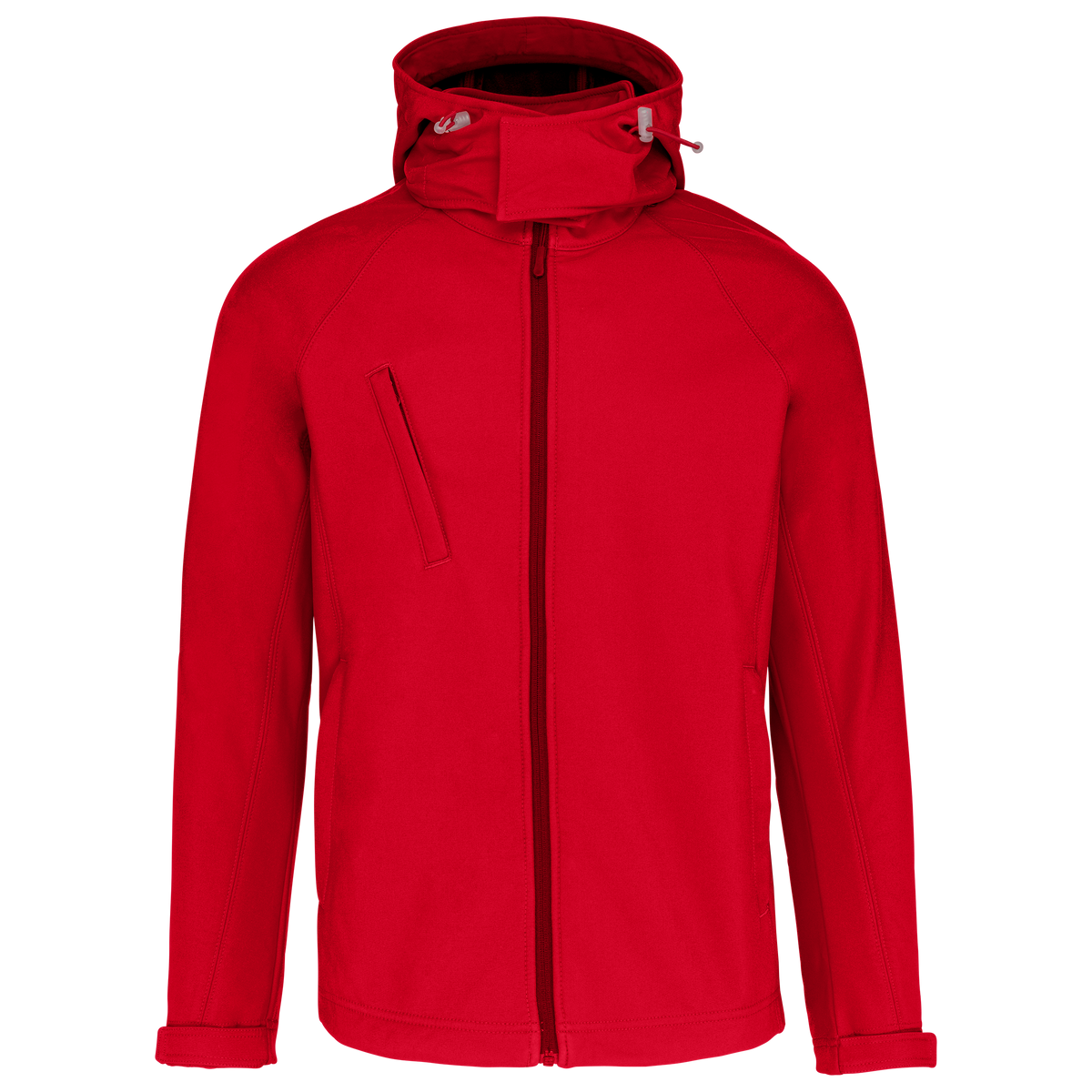 K413 - Chaqueta softshell con capucha extraíble hombre - Red - frontal