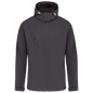K413 - Chaqueta softshell con capucha extraíble hombre - Titanium - frontal