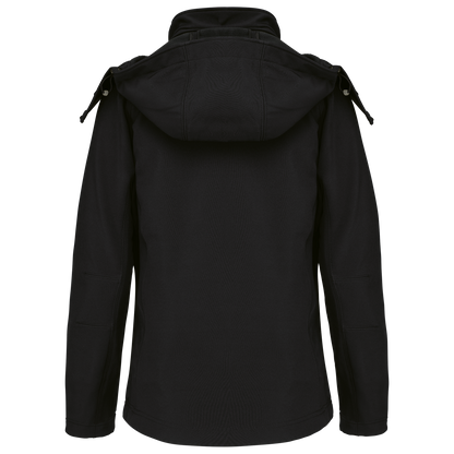 K414 - Chaqueta softshell con capucha extraíble mujer - Black - trasera