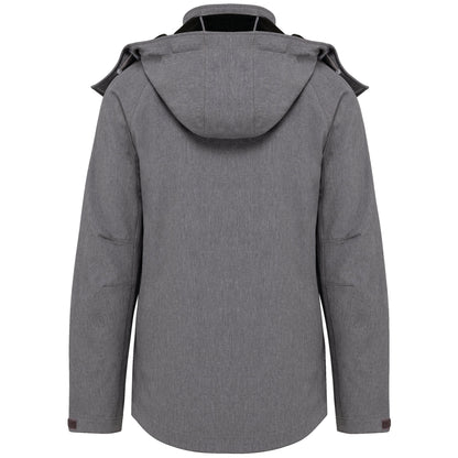 K414 - Chaqueta softshell con capucha extraíble mujer - Marl Grey - trasera