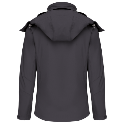 K414 - Chaqueta softshell con capucha extraíble mujer - Titanium - trasera