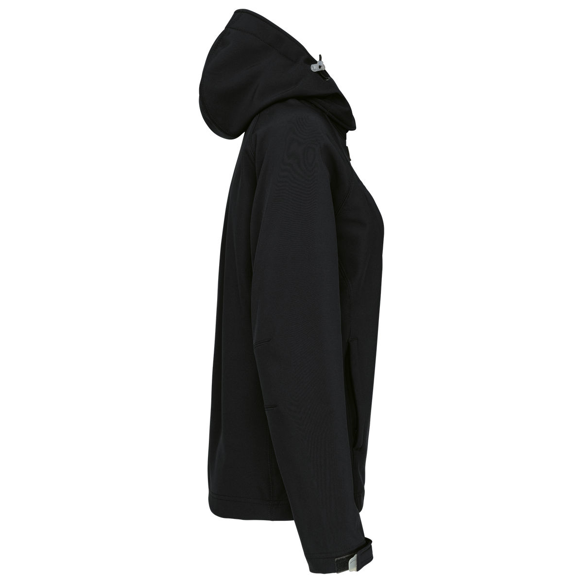 K414 - Chaqueta softshell con capucha extraíble mujer - Black - lateral