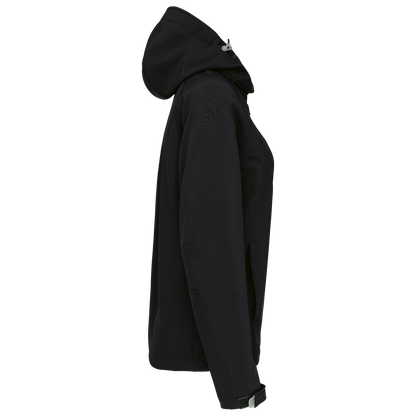 K414 - Chaqueta softshell con capucha extraíble mujer - Black - lateral