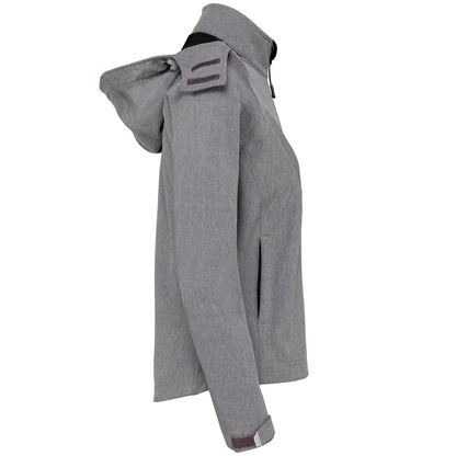 K414 - Chaqueta softshell con capucha extraíble mujer - Marl Grey - lateral