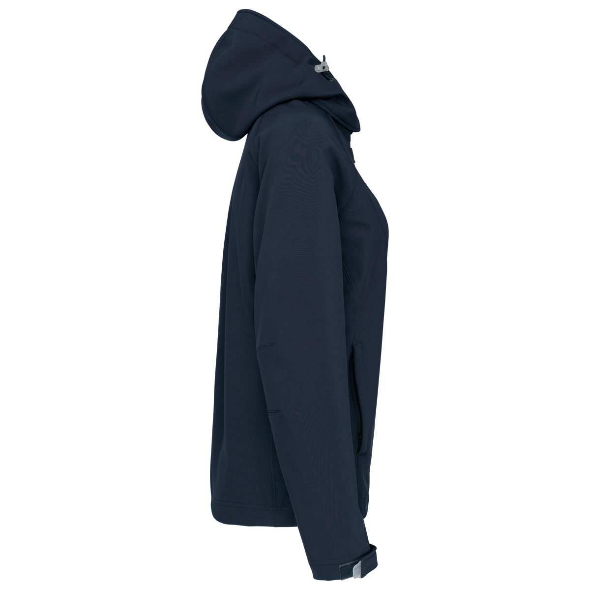 K414 - Chaqueta softshell con capucha extraíble mujer - Navy - lateral