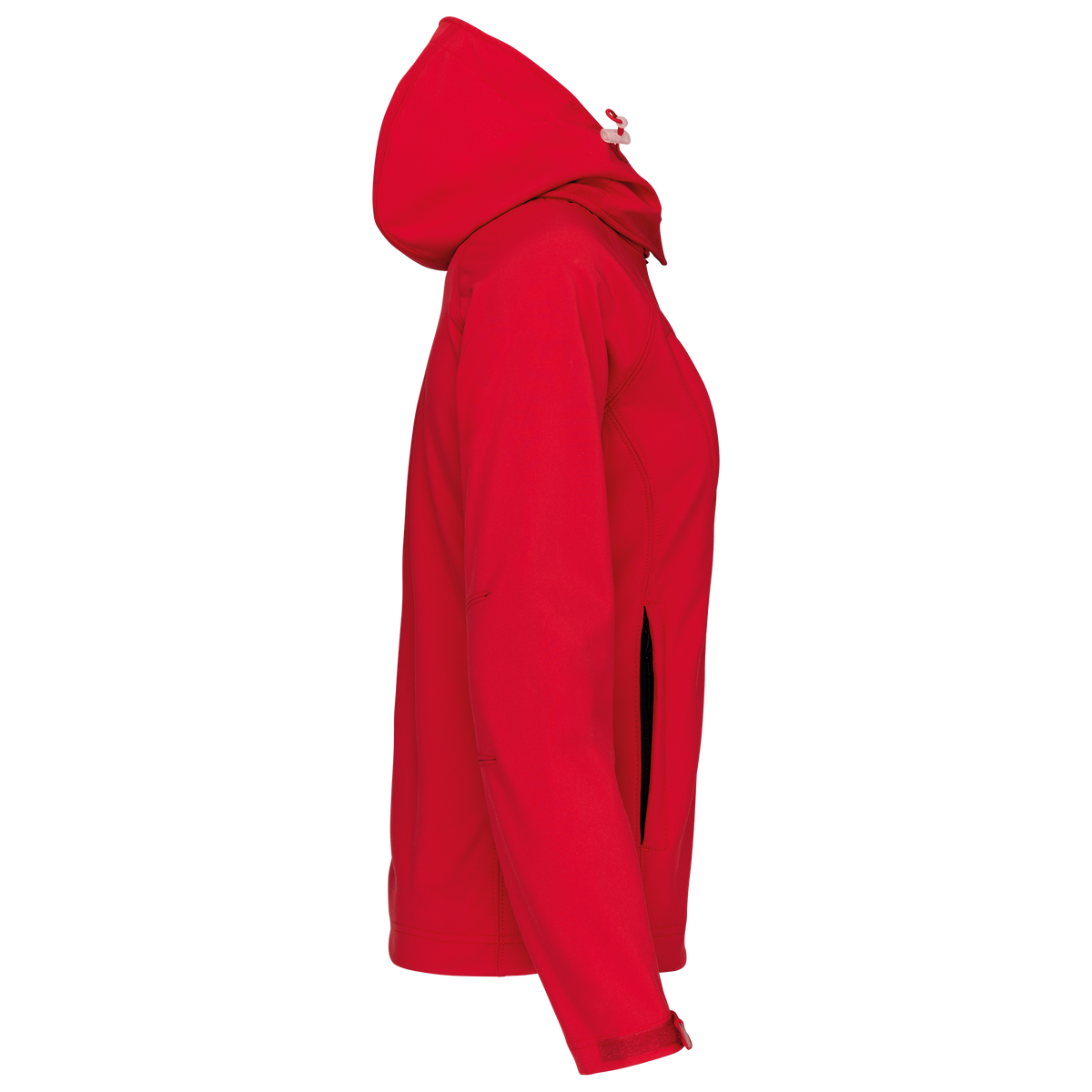 K414 - Chaqueta softshell con capucha extraíble mujer - Red - lateral
