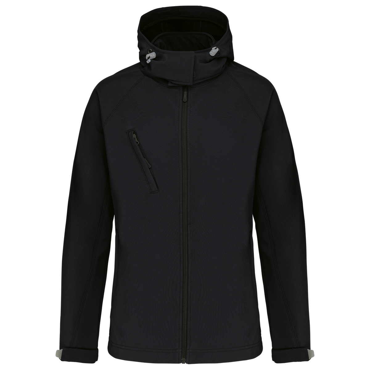 K414 - Chaqueta softshell con capucha extraíble mujer - Black - frontal