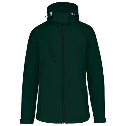 K414 - Chaqueta softshell con capucha extraíble mujer - Bottle Green - frontal