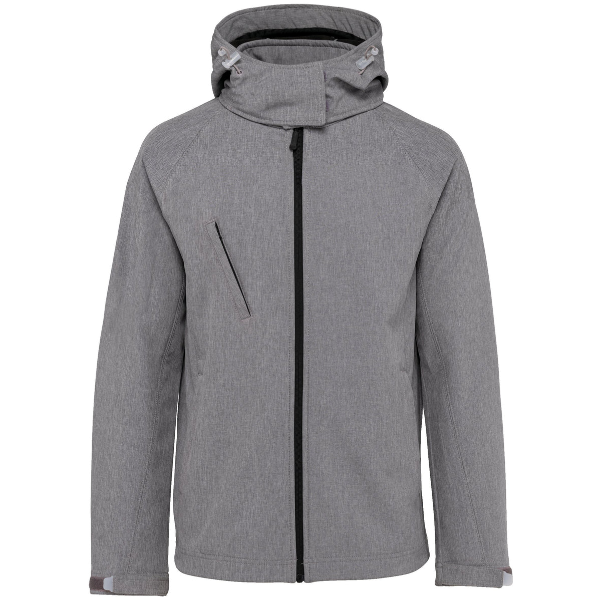K414 - Chaqueta softshell con capucha extraíble mujer - Marl Grey - frontal