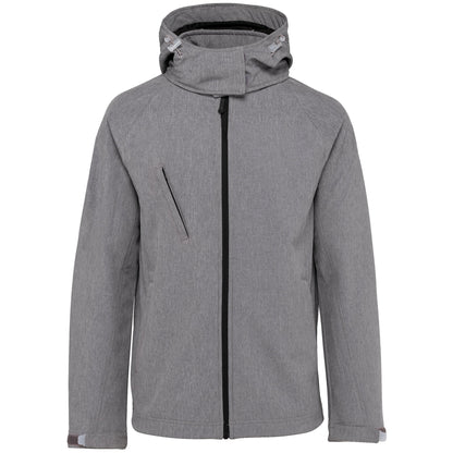 K414 - Chaqueta softshell con capucha extraíble mujer - Marl Grey - frontal