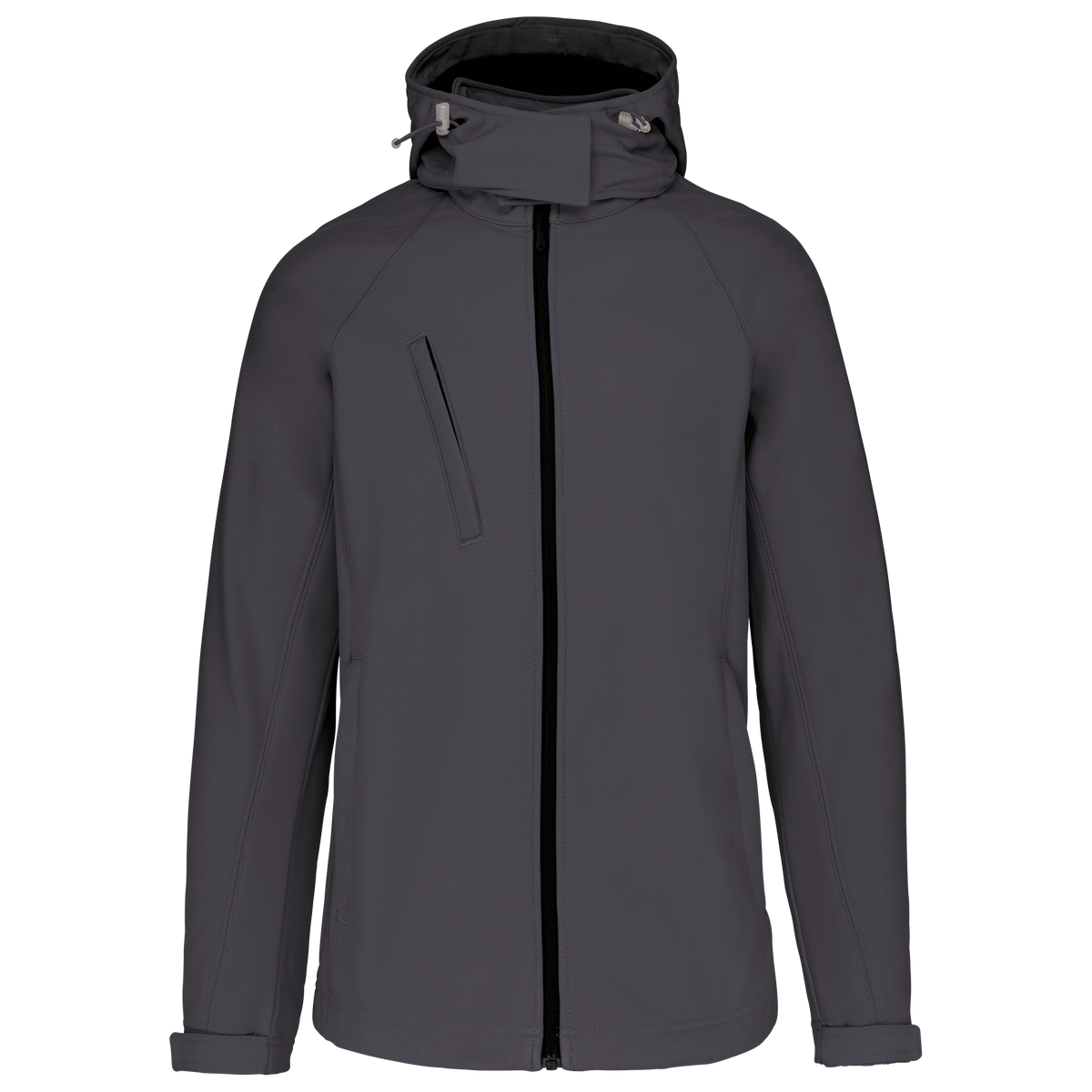 K414 - Chaqueta softshell con capucha extraíble mujer - Titanium - frontal