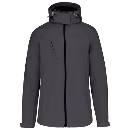K414 - Chaqueta softshell con capucha extraíble mujer - Titanium - frontal