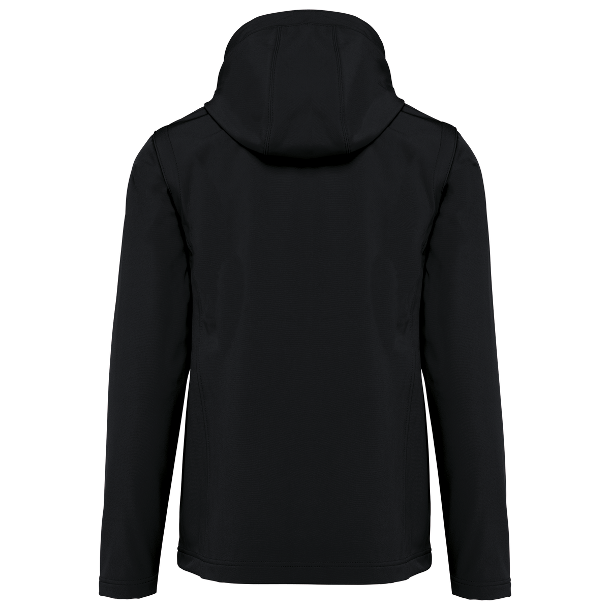 K422 - Chaquetas softshell 3 capas con capucha y mangas extraíbles unisex - Black - trasera