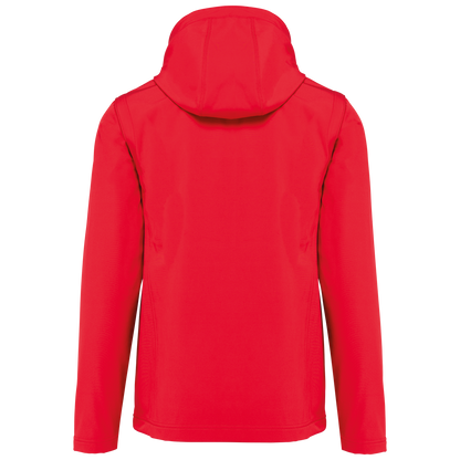 K422 - Chaquetas softshell 3 capas con capucha y mangas extraíbles unisex - Red - trasera