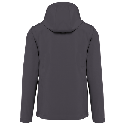 K422 - Chaquetas softshell 3 capas con capucha y mangas extraíbles unisex - Titanium - trasera