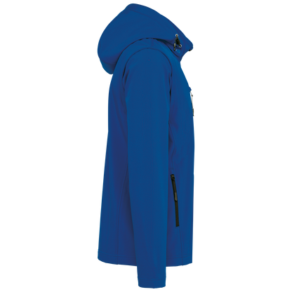 K422 - Chaquetas softshell 3 capas con capucha y mangas extraíbles unisex - Dark Royal Blue - lateral