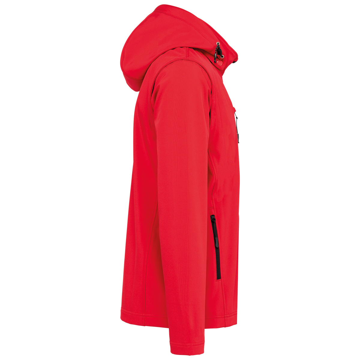 K422 - Chaquetas softshell 3 capas con capucha y mangas extraíbles unisex - Red - lateral