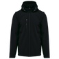 K422 - Chaquetas softshell 3 capas con capucha y mangas extraíbles unisex - Black - frontal
