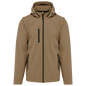 K422 - Chaquetas softshell 3 capas con capucha y mangas extraíbles unisex - Camel - frontal