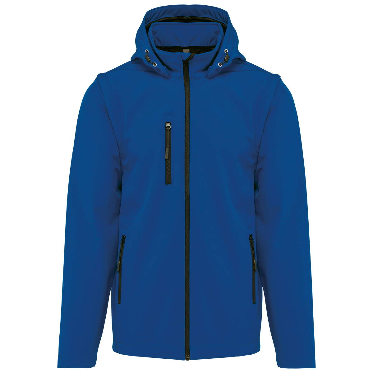 K422 - Chaquetas softshell 3 capas con capucha y mangas extraíbles unisex - Dark Royal Blue - frontal