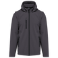 K422 - Chaquetas softshell 3 capas con capucha y mangas extraíbles unisex - Titanium - frontal