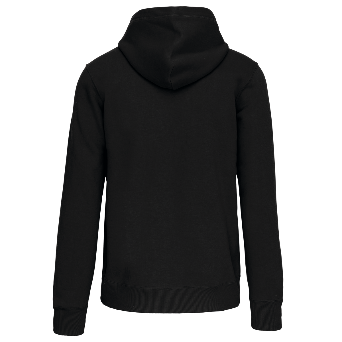 K444 - Sudadera capucha y cremallera - Black - trasera