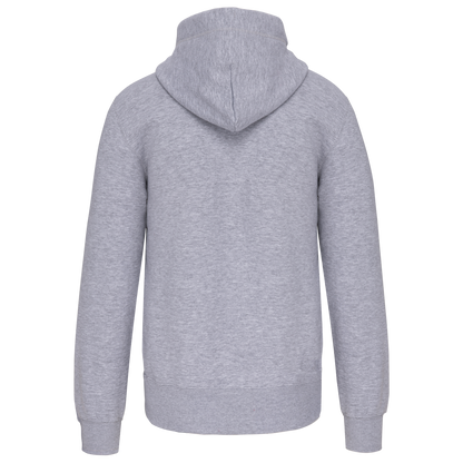 K444 - Sudadera capucha y cremallera - Oxford Grey - trasera