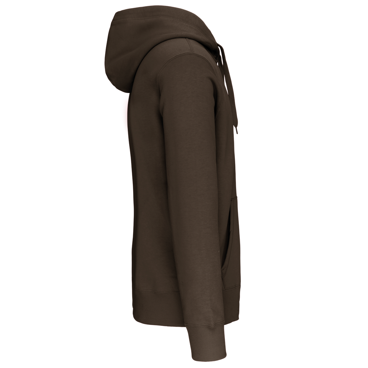 K444 - Sudadera capucha y cremallera - Dark Khaki - lateral