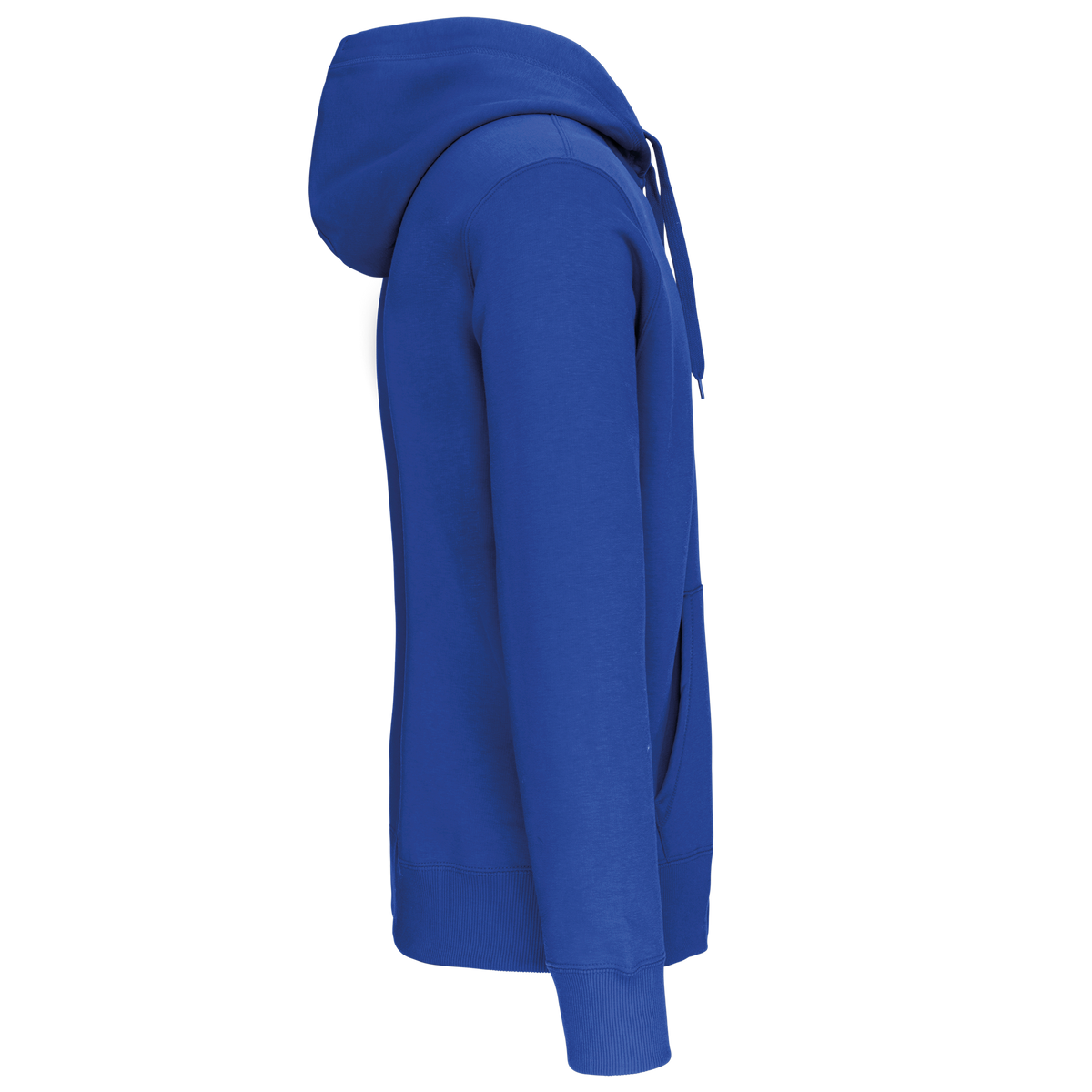 K444 - Sudadera capucha y cremallera - Light Royal Blue - lateral