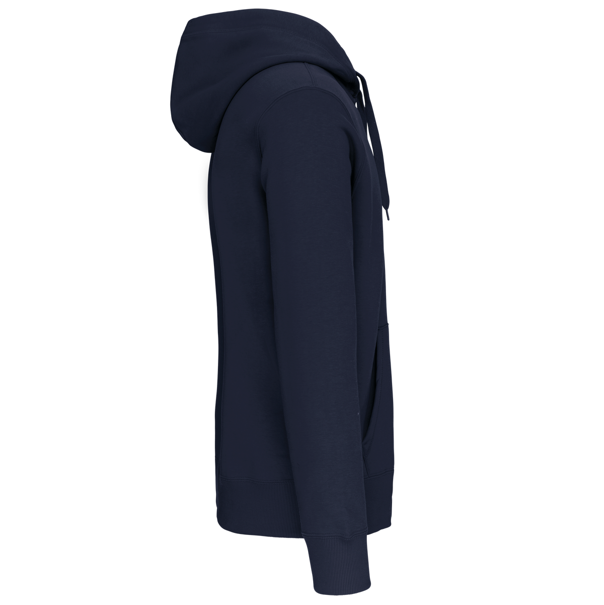 K444 - Sudadera capucha y cremallera - Navy - lateral