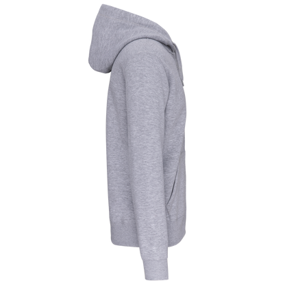 K444 - Sudadera capucha y cremallera - Oxford Grey - lateral