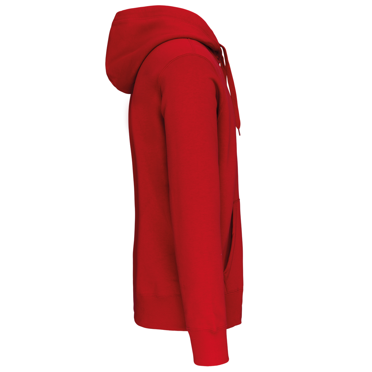 K444 - Sudadera capucha y cremallera - Red - lateral