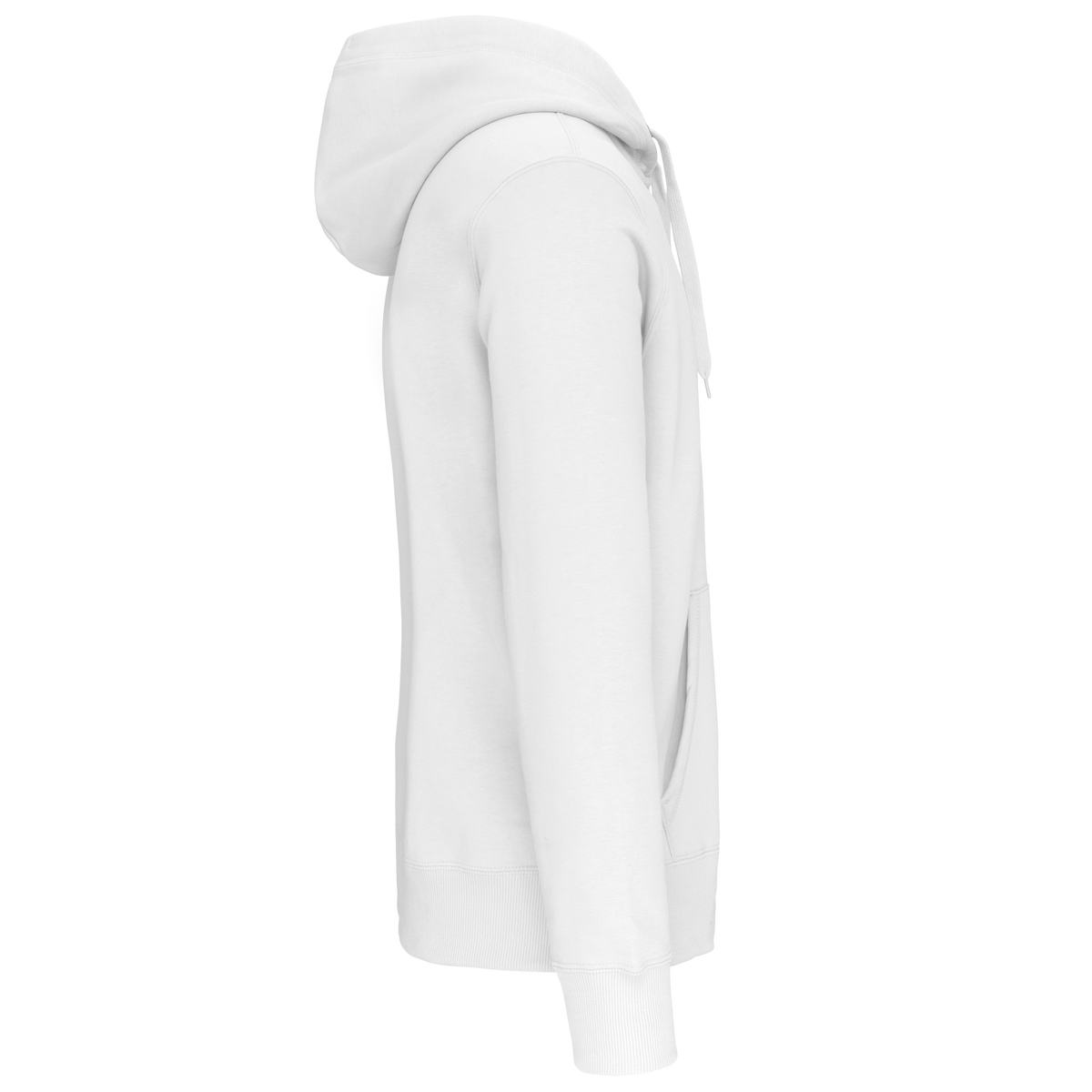 K444 - Sudadera capucha y cremallera - White - lateral