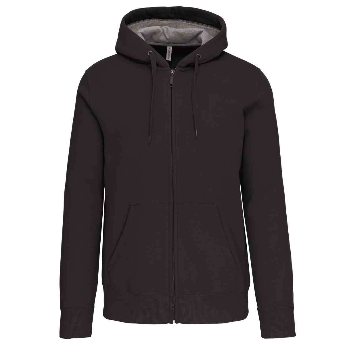K444 - Sudadera capucha y cremallera - Dark Grey - frontal