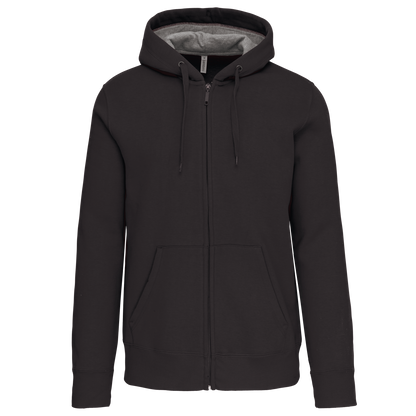 K444 - Sudadera capucha y cremallera - Dark Grey - frontal