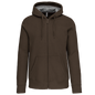 K444 - Sudadera capucha y cremallera - Dark Khaki - frontal
