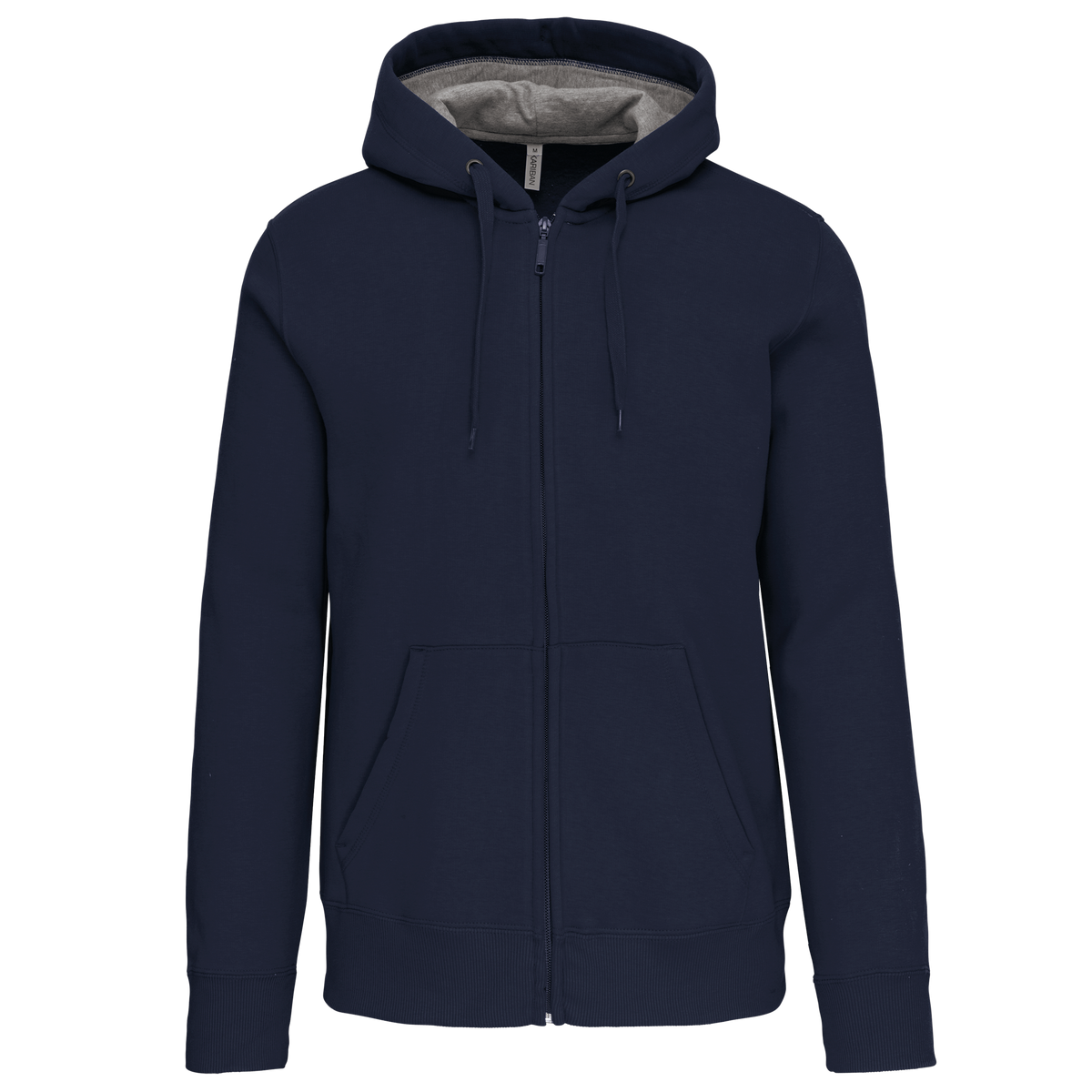 K444 - Sudadera capucha y cremallera - Navy - frontal