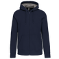 K444 - Sudadera capucha y cremallera - Navy - frontal