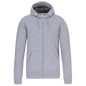 K444 - Sudadera capucha y cremallera - Oxford Grey - frontal