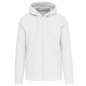K444 - Sudadera capucha y cremallera - White - frontal
