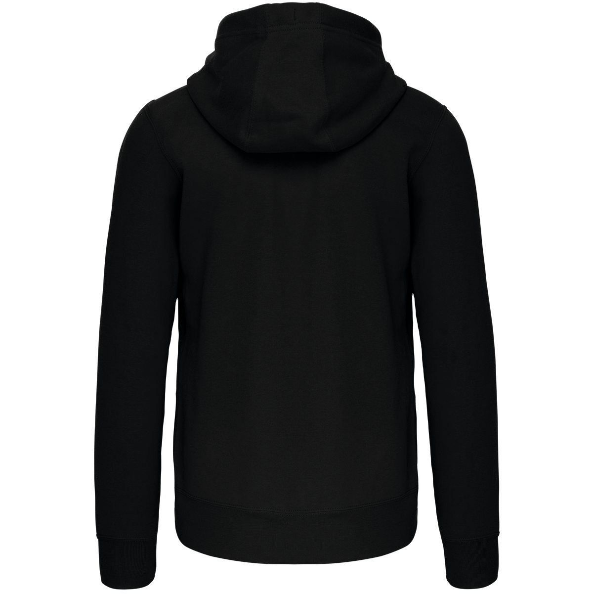K454 - Sudadera con capucha y cremallera - Black - trasera