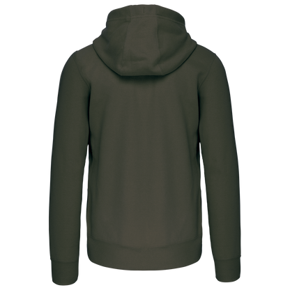 K454 - Sudadera con capucha y cremallera - Dark Khaki - trasera