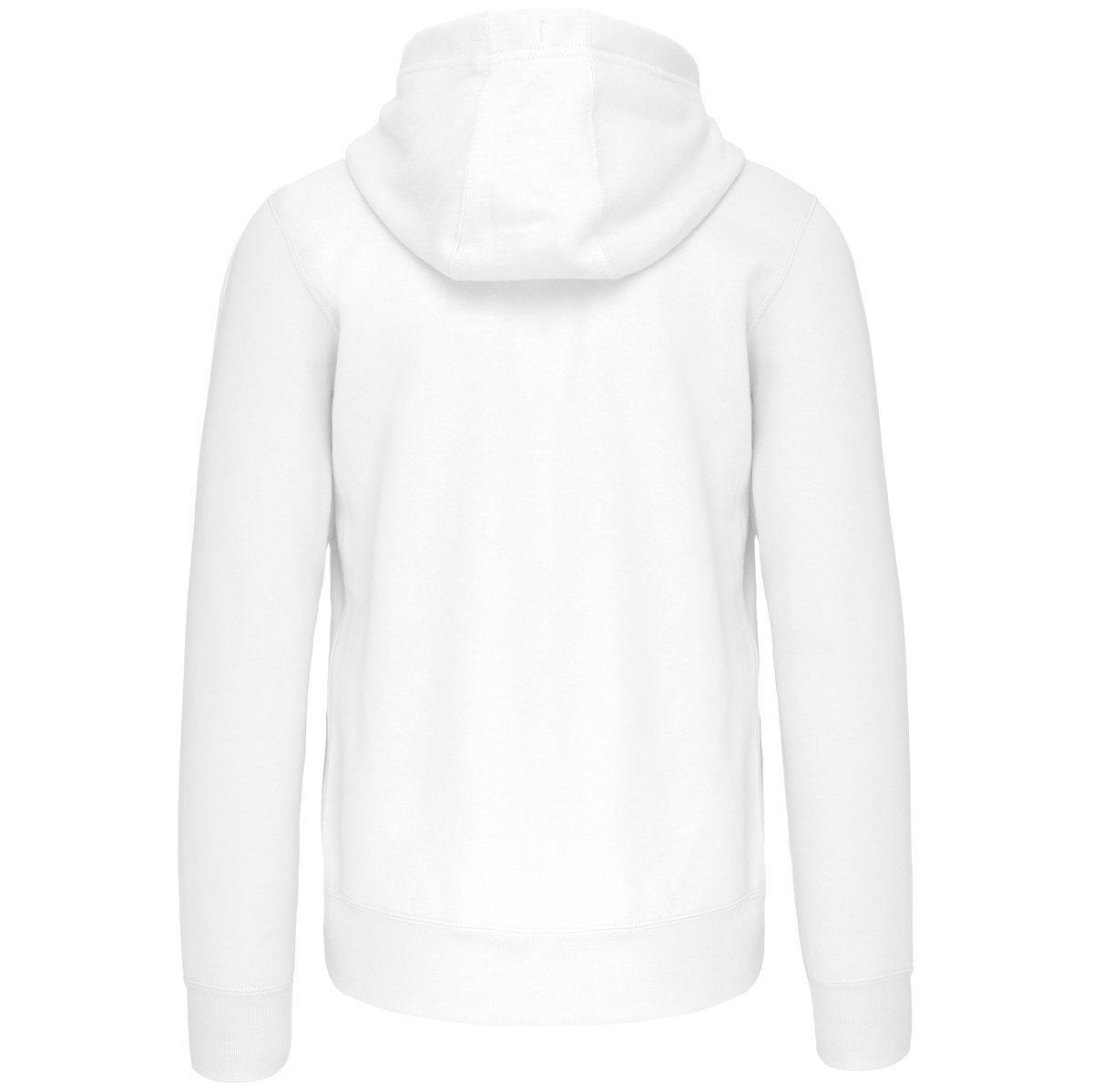 K454 - Sudadera con capucha y cremallera - White - trasera
