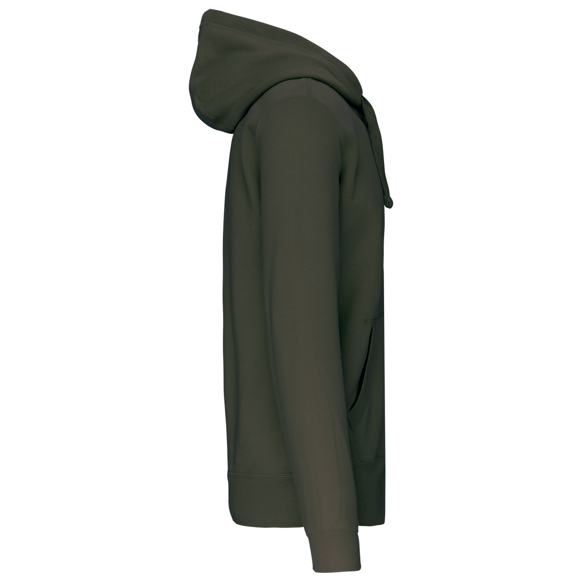 K454 - Sudadera con capucha y cremallera - Dark Khaki - lateral