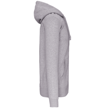 K454 - Sudadera con capucha y cremallera - Oxford Grey - lateral