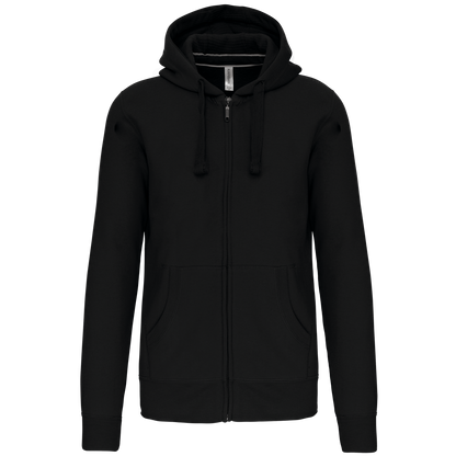 K454 - Sudadera con capucha y cremallera - Black - frontal