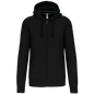 K454 - Sudadera con capucha y cremallera - Black - frontal