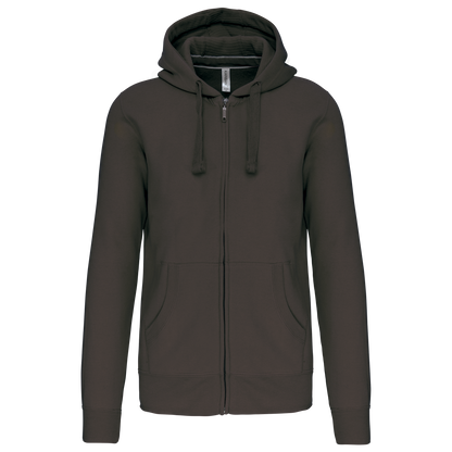 K454 - Sudadera con capucha y cremallera - Dark Grey - frontal